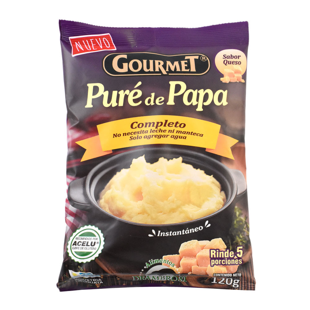 Puré de papas GOURMET con queso 120 g - devotoweb