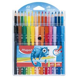 Multipack-MAPED-15-lapices-de-colores---12-marcadores
