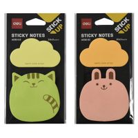 Notas-adhesivas-DELI-animales-nube-neon-40-hojas