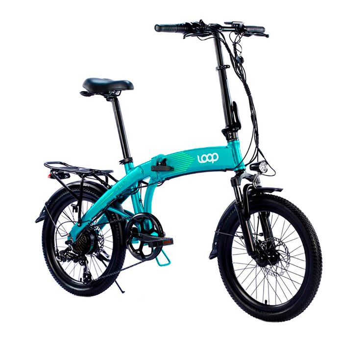 Bicicleta-electrica-LOOP-slim-36V-350W-verde Bicicleta-electrica-LOOP-slim-36V-350W-verde