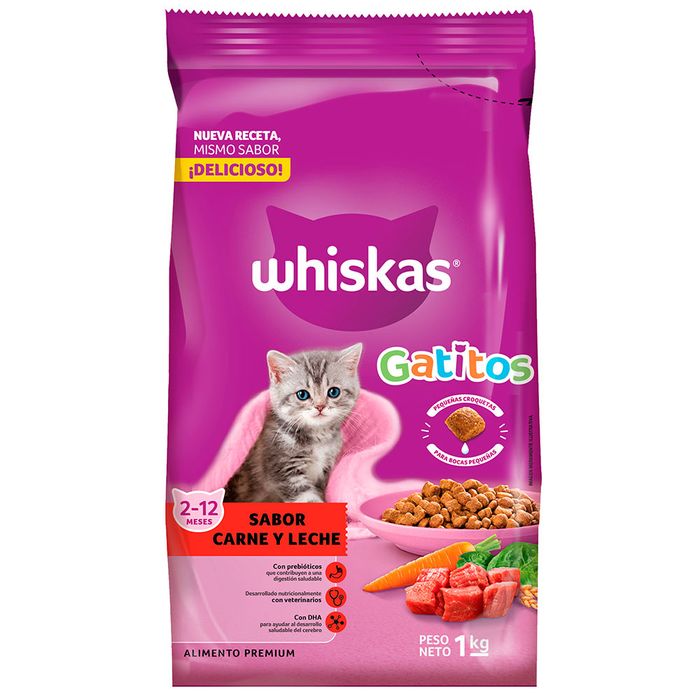 Alimento-para-gatitos-WHISKAS-Carne---Leche-1-kg Alimento-para-gatitos-WHISKAS-Carne---Leche-1-kg
