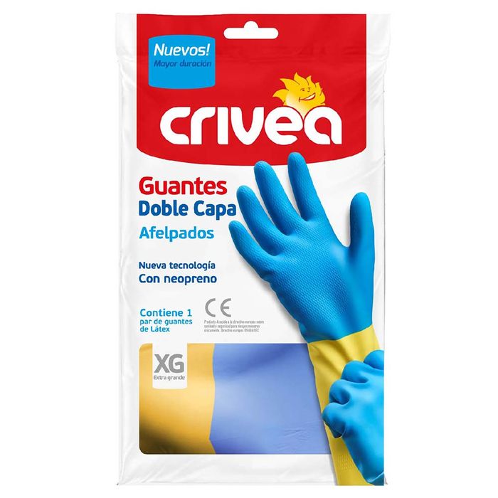Guante-bicolor-afelpado-CRIVEA-talle-XG Guante-bicolor-afelpado-CRIVEA-talle-XG