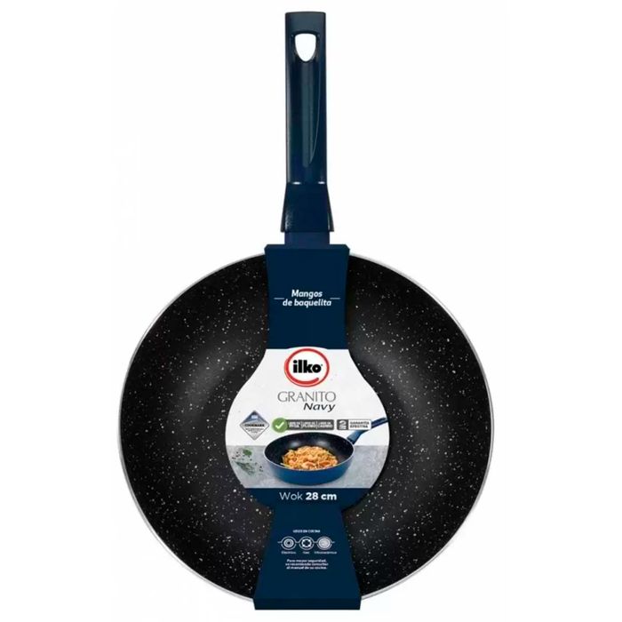Wok-28-cm-antiadherente-granito-navy