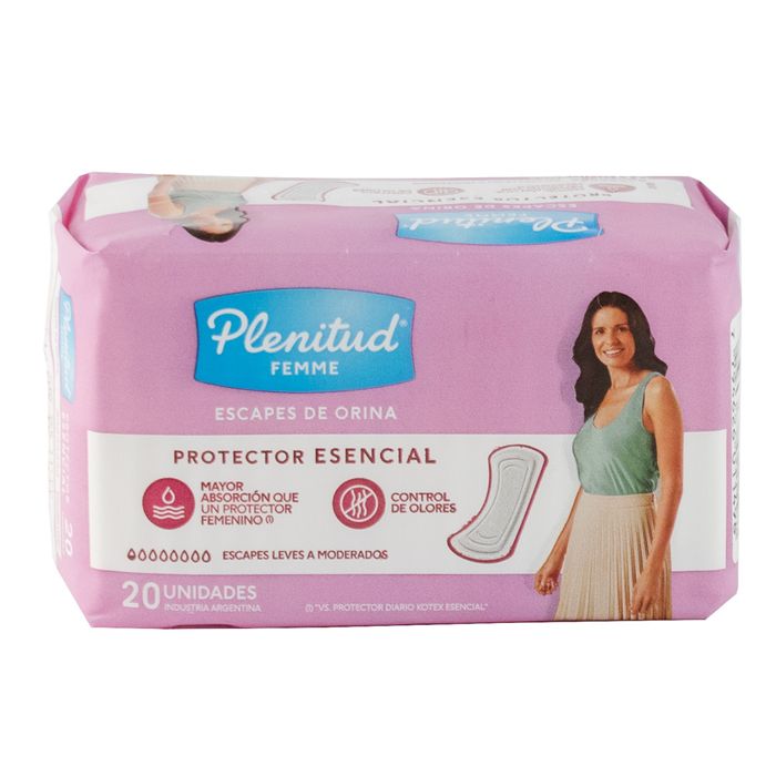Toalla-PLENITUD-Femme-protector-ultra-leve-20-unidades