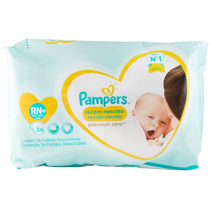 Pañal-Pampers-x3-premium-recien-nacido-pq.-x-36un. Pañal-Pampers-x3-premium-recien-nacido-pq.-x-36un.