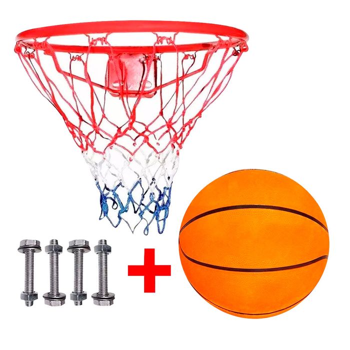 Aro-basket-45-cm---red---4-bulones---Pelota-Nro.-7