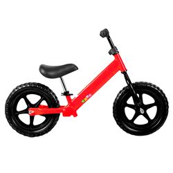 Bicicleta-metalica-roja-sin-pedales