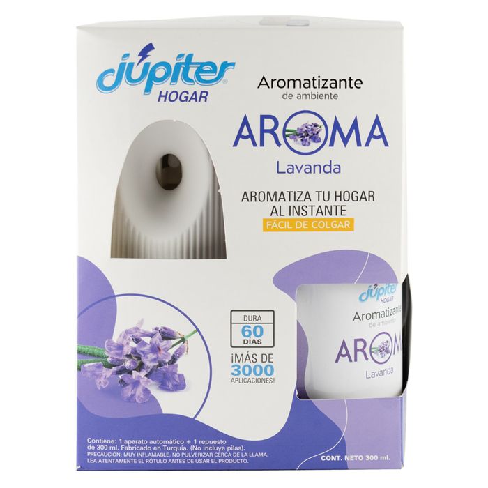 Aromatizante-JUPITER-aparato---repuesto-lavanda