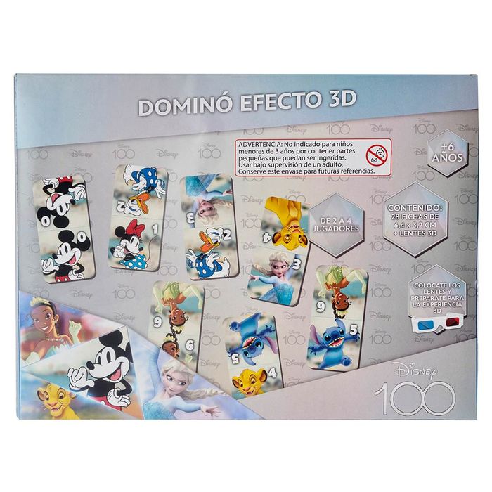Domino-efecto-3D-Disney-100-Junior Domino-efecto-3D-Disney-100-Junior