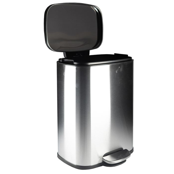 Papelera-con-pedal-12-L-rectangular-HOME-28x26xh38-cm-Acero-Inoxidable