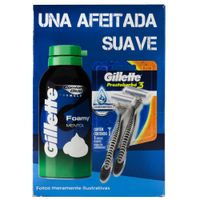 Pack-GILLETTE-espuma-de-afeitar-Foamy---Prestobarba