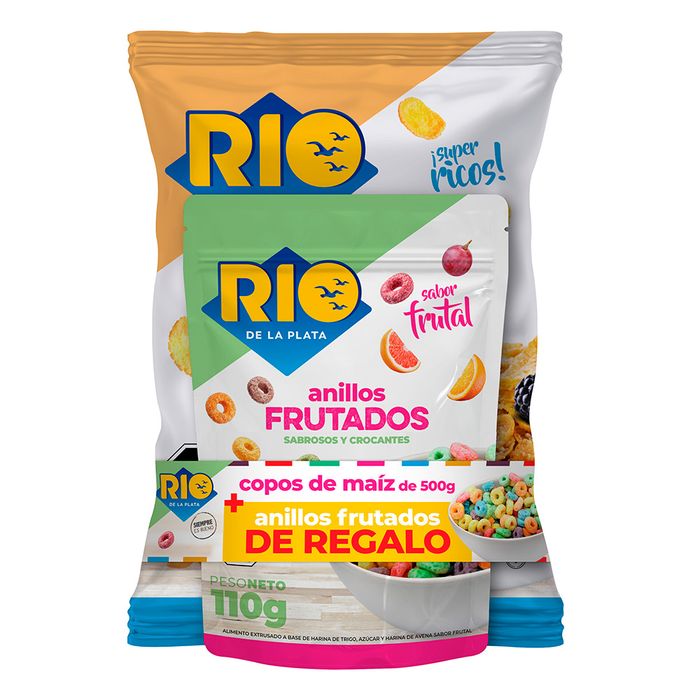 Maxi-pack-cereales-copos-500-g---Anillos-de-fruta-RIO-DE-LA-PLATA