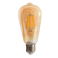 Lampara-decorativa-St64-filamento-LED-E27-8W-Ambar