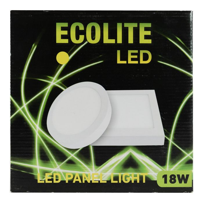 Plafon-ECOLITE-LED-redondo-aluminio-18W Plafon-ECOLITE-LED-redondo-aluminio-18W
