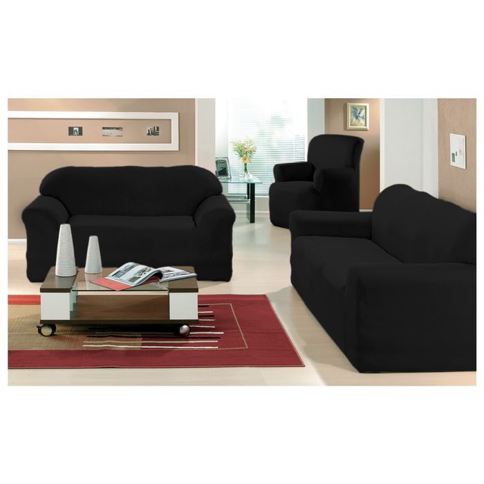 Funda-de-sofa-2-cuerpos-Cotton-Flex-negro