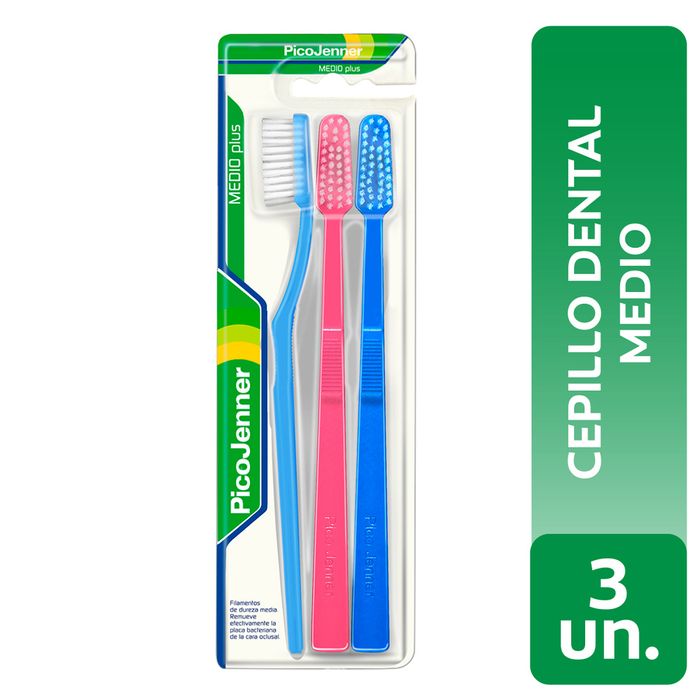 Pack-Cepillo-Dental-PICO-JENNER-Plus-Medio-3x2 Pack-Cepillo-Dental-PICO-JENNER-Plus-Medio-3x2
