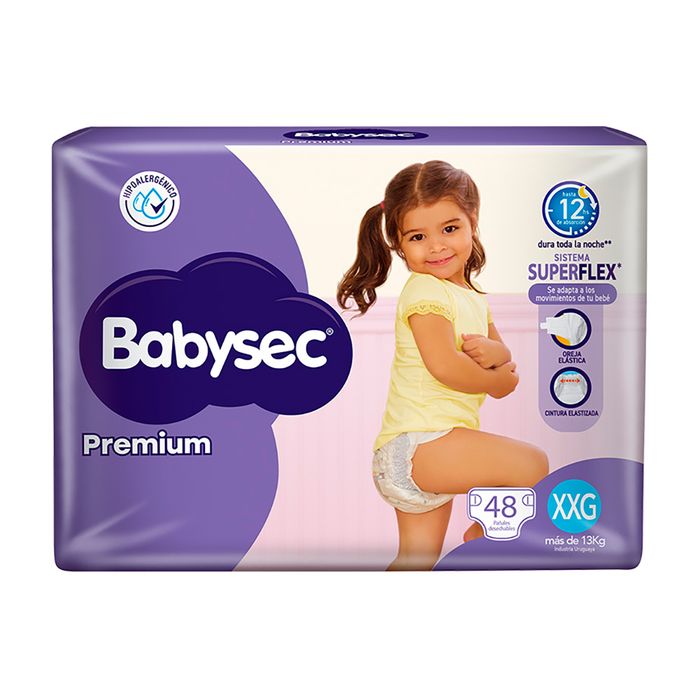 Pañal-Babysec-premium-XXG-48-un. Pañal-Babysec-premium-XXG-48-un.