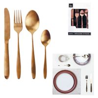 Set-cubiertos-16-piezas-acero-inoxidable-color-cobre
