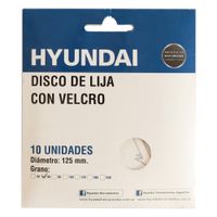 Set-HYUNDAI-disco-lija-papel-10-unidades-125-mm-60-g