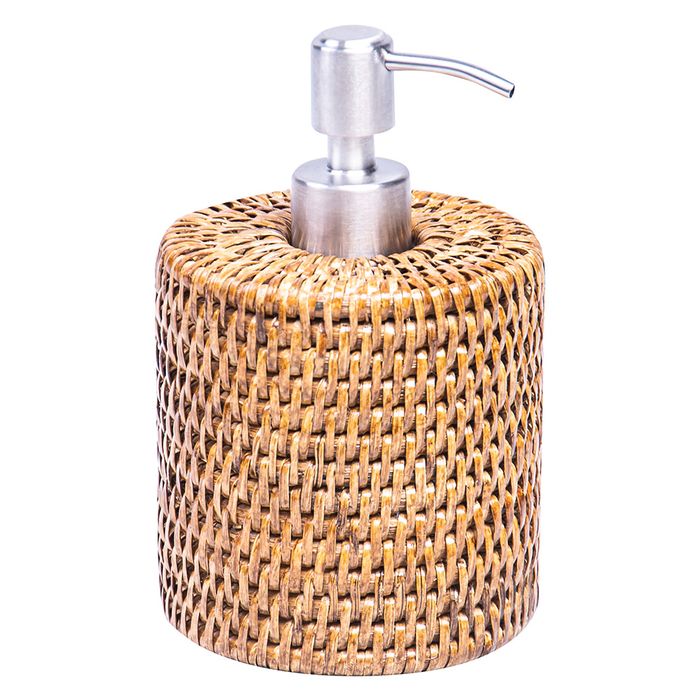 Dispensador-de-jabon-ceramica-y-ratan-marron