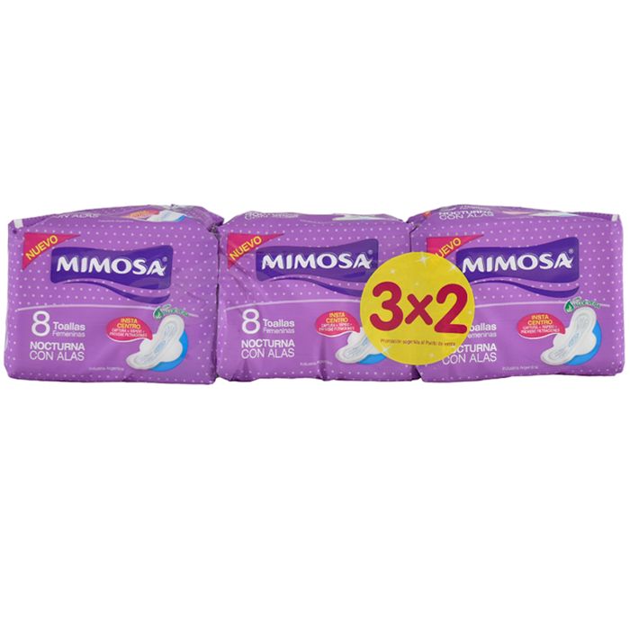 Lleve-3-Pague-2-Toallas-Femeninas-MIMOSA-Nocturna-8-unidades Lleve-3-Pague-2-Toallas-Femeninas-MIMOSA-Nocturna-8-unidades