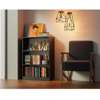 Biblioteca-Negra-con-3-estantes-71x102x30-cm