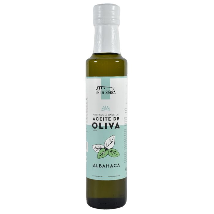Aceite-de-oliva-extra-virgen-albahaca-DE-LAS-SIERRAS-250-cc