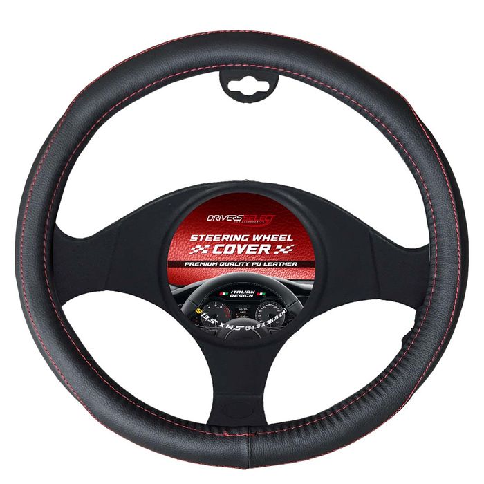 Cubrevolante-de-cuero-Pu-hilo-rojo