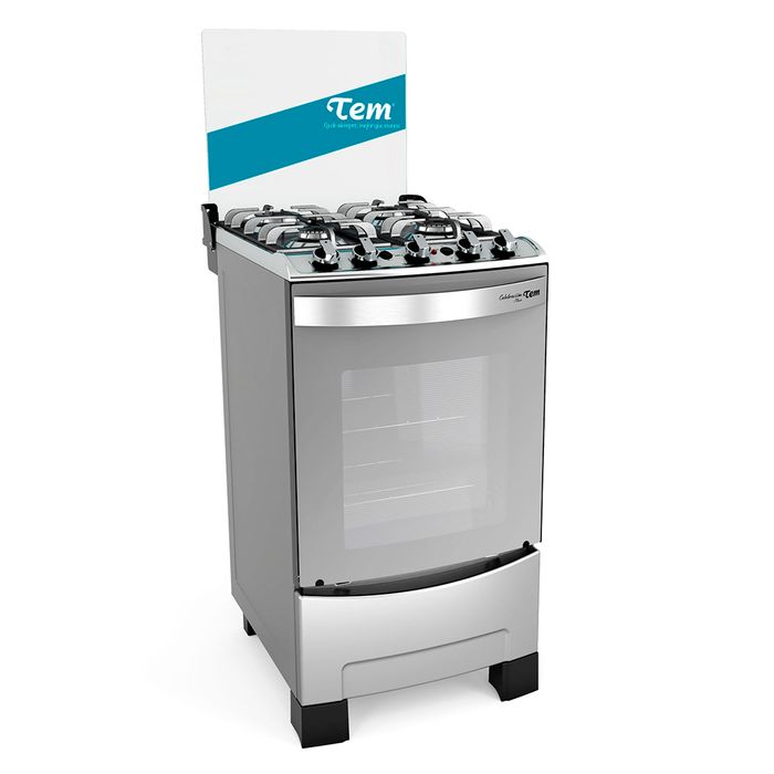 Cocina-TEM-Celebration-Plus-4-hornallas-A.I.Gas-Grill-Electrico Cocina-TEM-Celebration-Plus-4-hornallas-A.I.Gas-Grill-Electrico