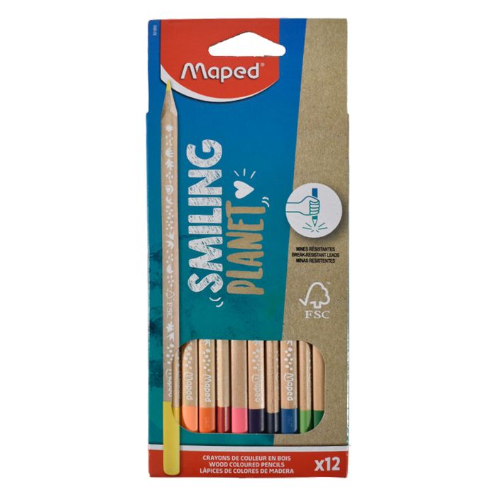 Lapices-de-colores-MAPED-Smiling-Planet-12-unidades