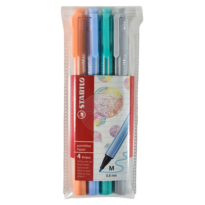 Marcadores-STABILO-Point-Max-4-unidades-pastel