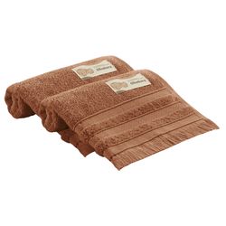 Juego-de-toallas-ALTENBURG-linea-naturall-color-marron-baño-70x140cm-50x80cm