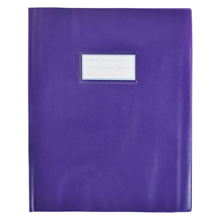 Forro-para-cuaderno-en-pvc-violeta Forro-para-cuaderno-en-pvc-violeta