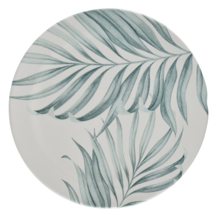 Plato-para-postre-melamina-216-cm-diseño-verde-hojas