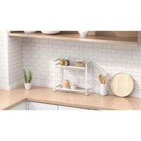 Estante-Acero-2-Pisos-con-asas-de-Madera-42x16.5x37-cm