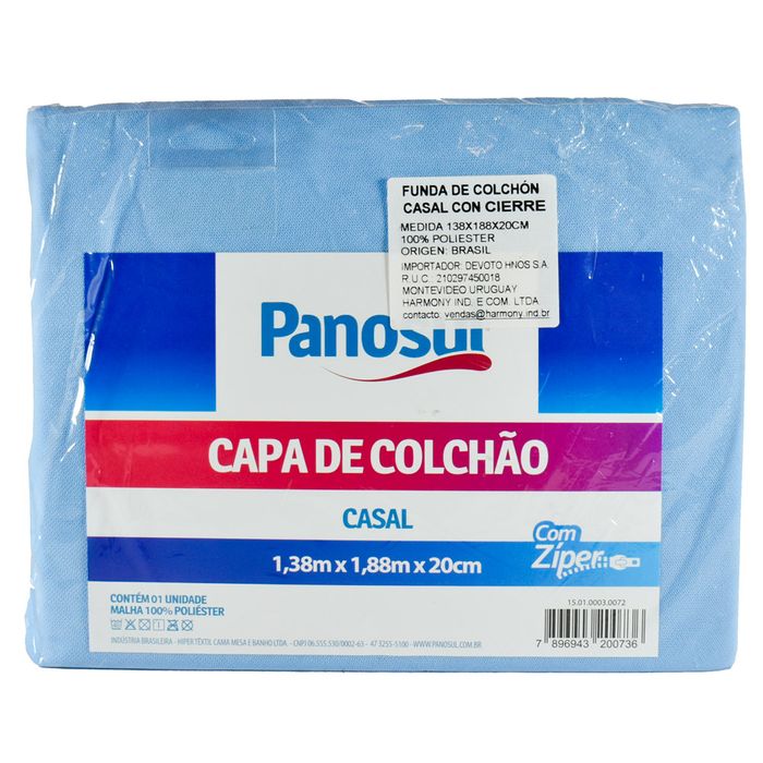 Funda-de-colchon-138x188x20-cm-con-cierre-100--poliester Funda-de-colchon-138x188x20-cm-con-cierre-100--poliester