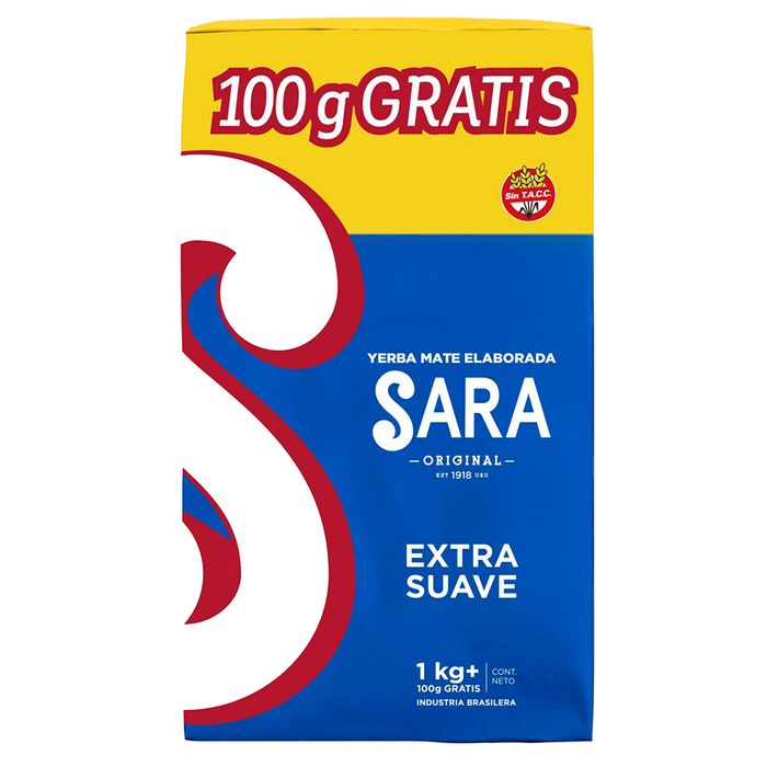 Yerba-SARA-suave-1-kg---100-g-de-regalo