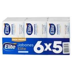 Pack-6x5-Jabon-de-tocador-ELITE-humectante-85-g