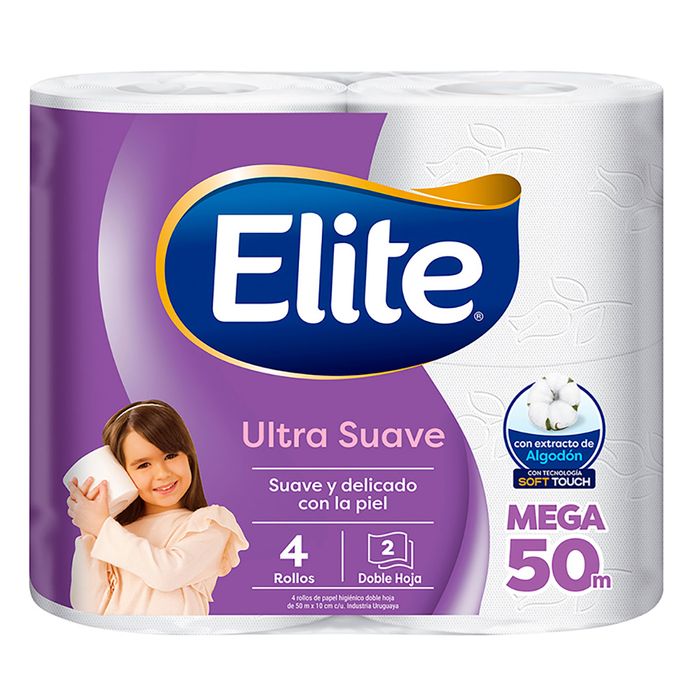 Papel-Higienico-Elite-Ultra-Doble-Hoja-50-m-x-4-un. Papel-Higienico-Elite-Ultra-Doble-Hoja-50-m-x-4-un.