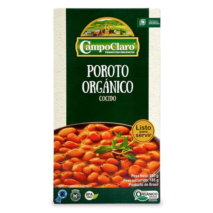 Porotos-organico-cocido-CAMPOCLARO-250-g Porotos-organico-cocido-CAMPOCLARO-250-g
