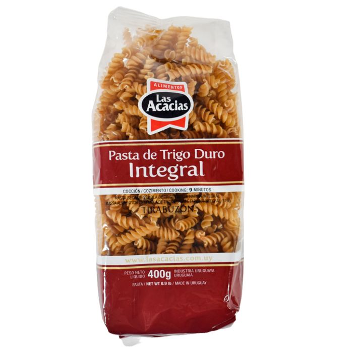 Fideo-tirabuzon-integal-LAS-ACACIAS-400-g Fideo-tirabuzon-integal-LAS-ACACIAS-400-g