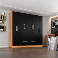 Ropero-Pop-8-puertas-4-cajones-179x174x37-cm-canela--negro