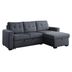 Sofa-cama-2-plazas-gris-oscuro-con-cheslon