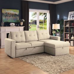 Sofa-cama-2-plazas-beige-con-cheslon