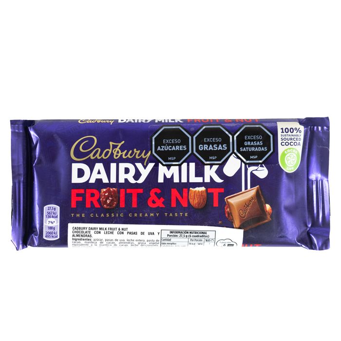 Chocolate-CADBURY-Fruta-y-Nuez-110-g Chocolate-CADBURY-Fruta-y-Nuez-110-g