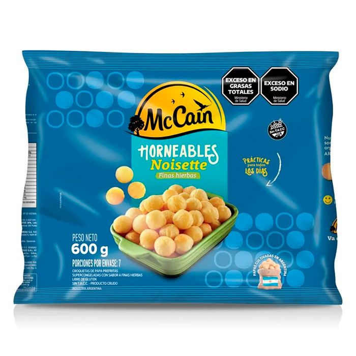 -Papas-McCAIN-Noisettes-Finas-Hierbas-600-g -Papas-McCAIN-Noisettes-Finas-Hierbas-600-g