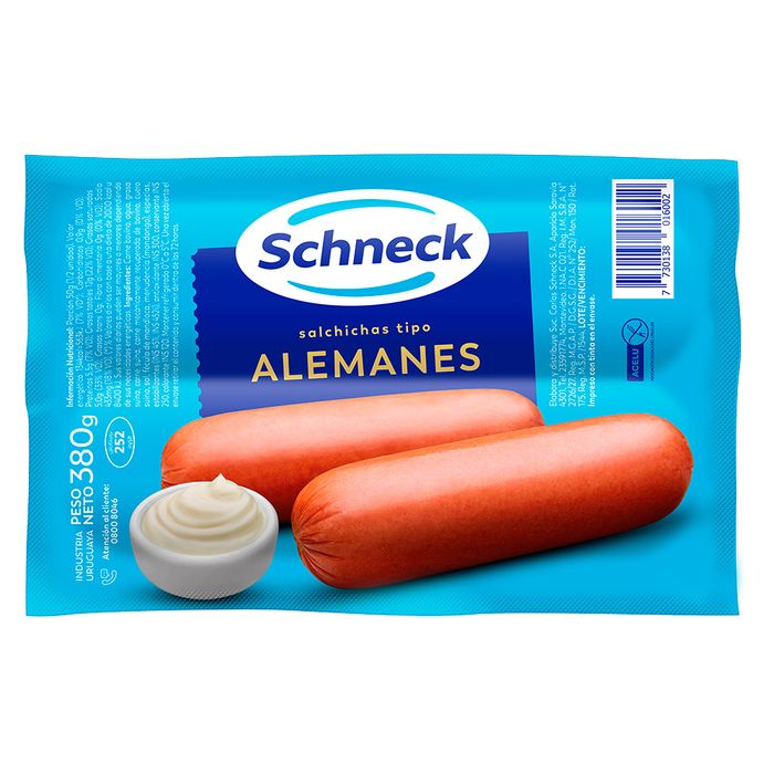 Salchichas-Alemanes-SCHNECK-x-4-Un---380-g Salchichas-Alemanes-SCHNECK-x-4-Un---380-g