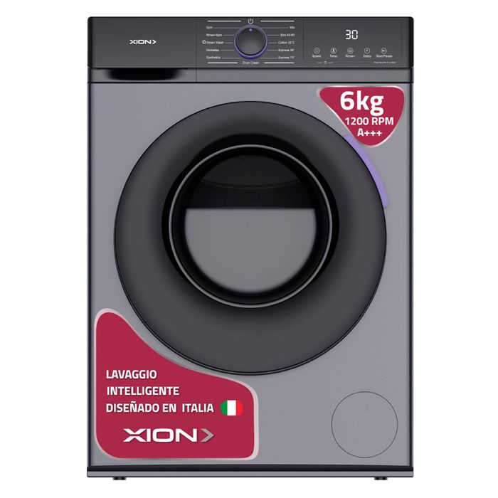 -Lavarropas-XION-Xi-Lav66X-Cf-6-kg-Gris -Lavarropas-XION-Xi-Lav66X-Cf-6-kg-Gris