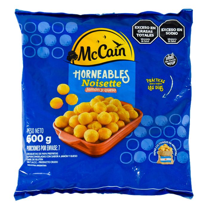 Papas-McCAIN-Noisettes-Jamon-y-Queso-600-g Papas-McCAIN-Noisettes-Jamon-y-Queso-600-g