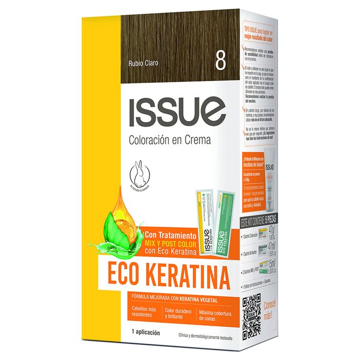 Coloracion-ISSUE-Kit-Keratina-N°--8 Coloracion-ISSUE-Kit-Keratina-N°--8